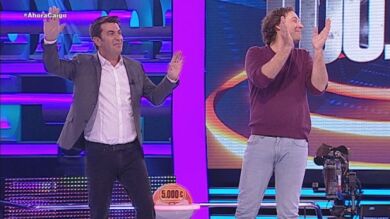 Así se ha llevado el concursante central los 100.000 euros de 'Ahora Caigo'