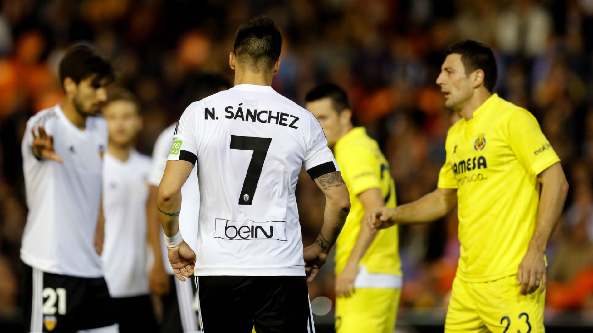 Negredo, ante el Villarreal
