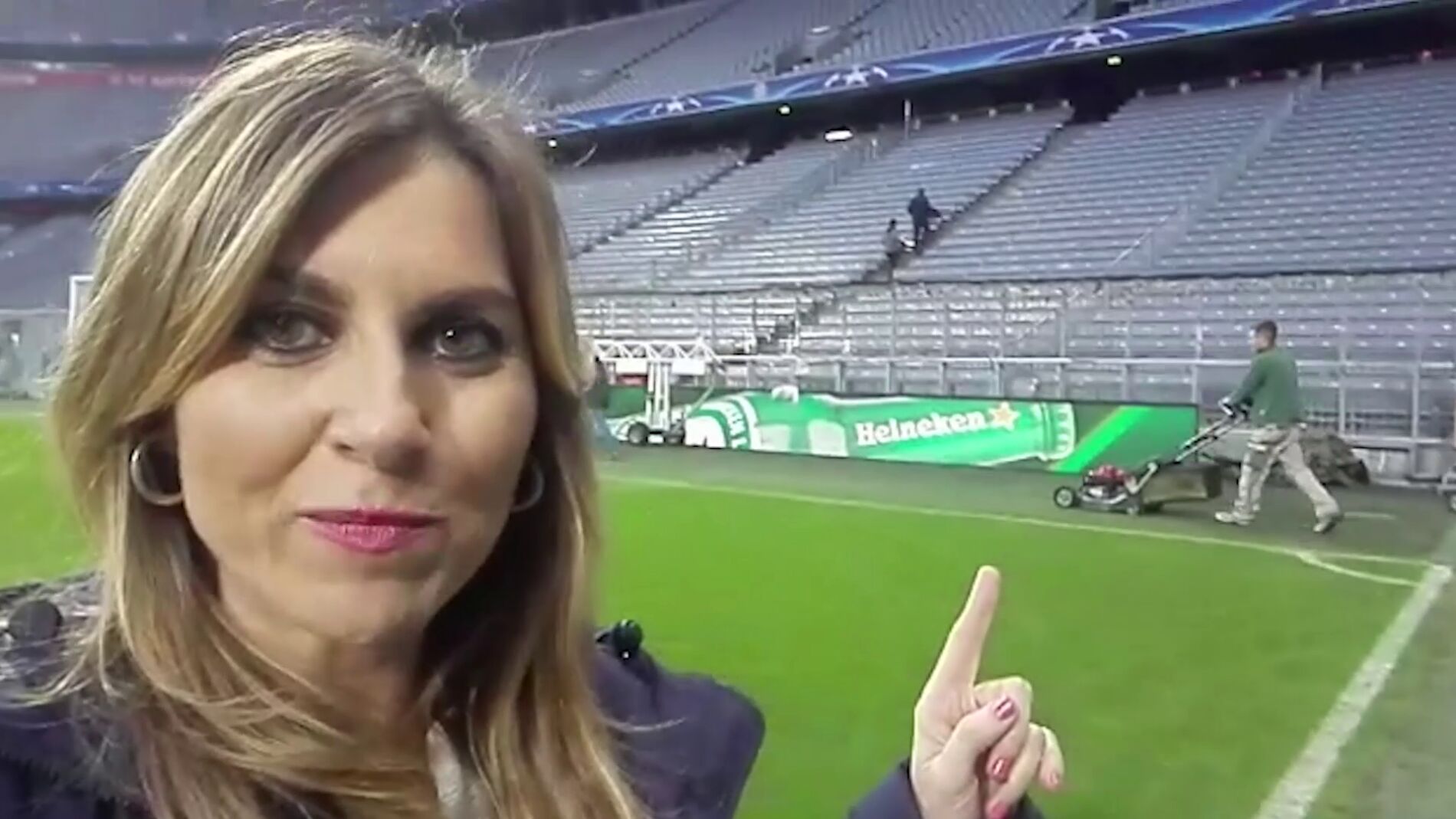 Susana Guasch en el Allianz Arena