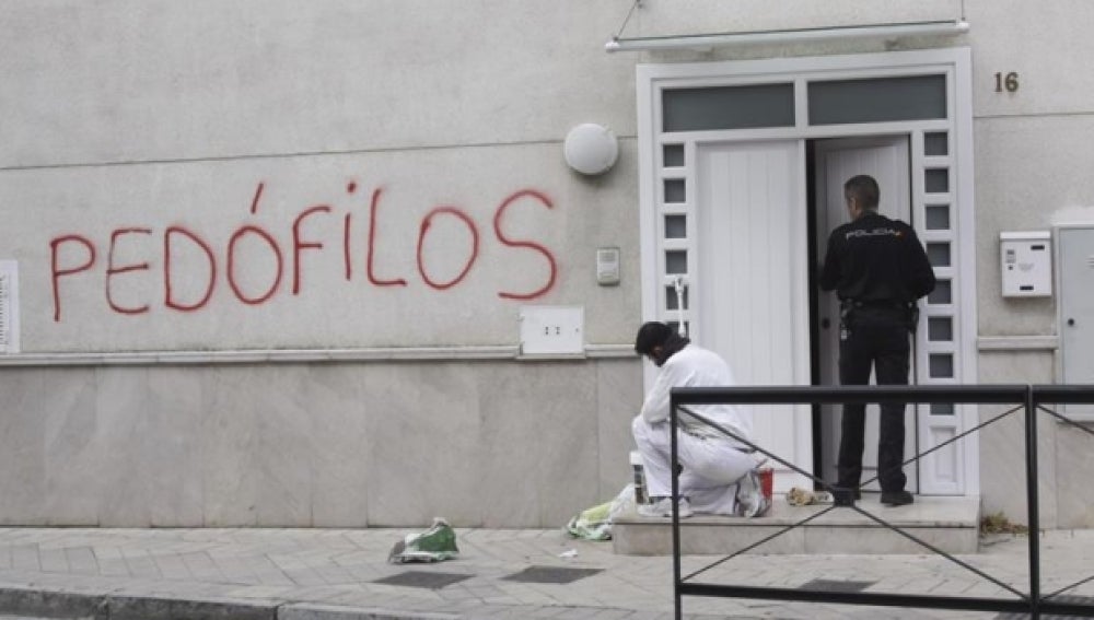 Pintadas contra supuestos abusadores sexuales