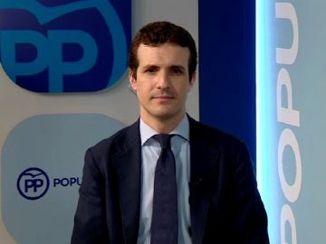 Pablo Casado, durante una entrevista en Espejo Público