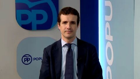 Pablo Casado, durante una entrevista en Espejo P&uacute;blico