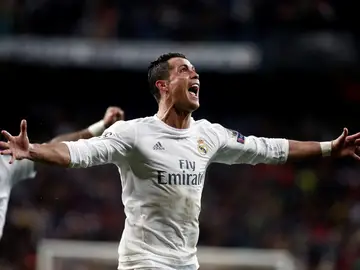 Cristiano Ronaldo celebrando un gol Cristiano Ronaldo celebrando un gol