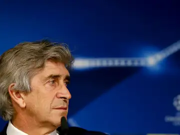 Pellegrini, en rueda de prensa Pellegrini, en rueda de prensa