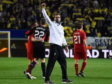 Jurgen Klopp al finalizar el partido de ida ante el Villarreal Jurgen Klopp al finalizar el partido de ida ante el Villarreal