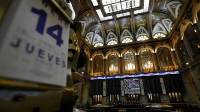  El Ibex 35 pierde un 2,85%, su mayor caída desde finales de febrero