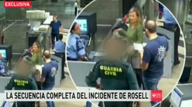 Nuevas imágenes del incidente de Rosell con la seguridad aeroportuaria de Gran Canaria
