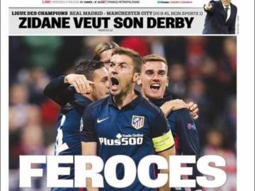 Portada de L'Équipe tras el pase del Atlético a la final