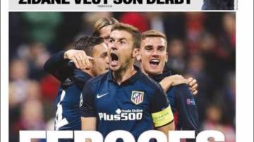 Portada de L'Équipe tras el pase del Atlético a la final