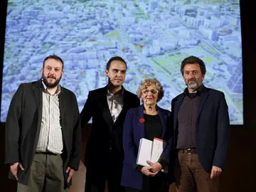 Manuela Carmena, durante la presentación del proyecto 'Madrid Puerta Norte' Manuela Carmena, durante la presentación del proyecto 'Madrid Puerta Norte'