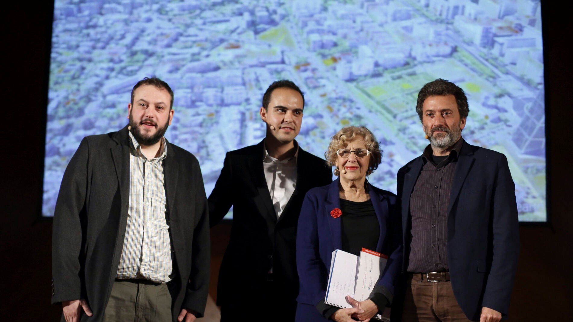 Manuela Carmena, durante la presentaci&oacute;n del proyecto 'Madrid Puerta Norte'