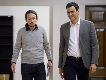 Pedro Sánchez y Pablo Iglesias