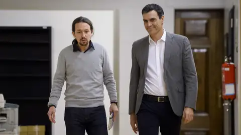 Pedro Sánchez y Pablo Iglesias Pedro Sánchez y Pablo Iglesias