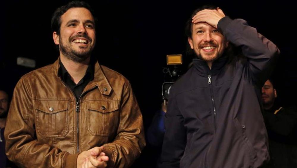 Pablo Iglesias y Alberto Garzon