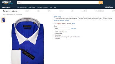 Accionistas de Amazon piden a la compañía que deje de vender ropa de la marca de Trump