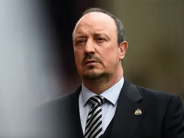 Rafa Benítez, cabizbajo Rafa Benítez, cabizbajo