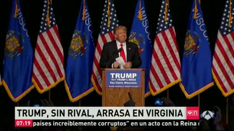 Frame 20.237639 de: Sanders se apunta otra victoria frente a Clinton y Trump gana sin rivales