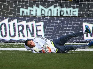 Keylor Navas entrenando Keylor Navas entrenando