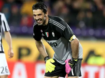 Gianluigi Buffon durante un partido con la Juventus Gianluigi Buffon durante un partido con la Juventus