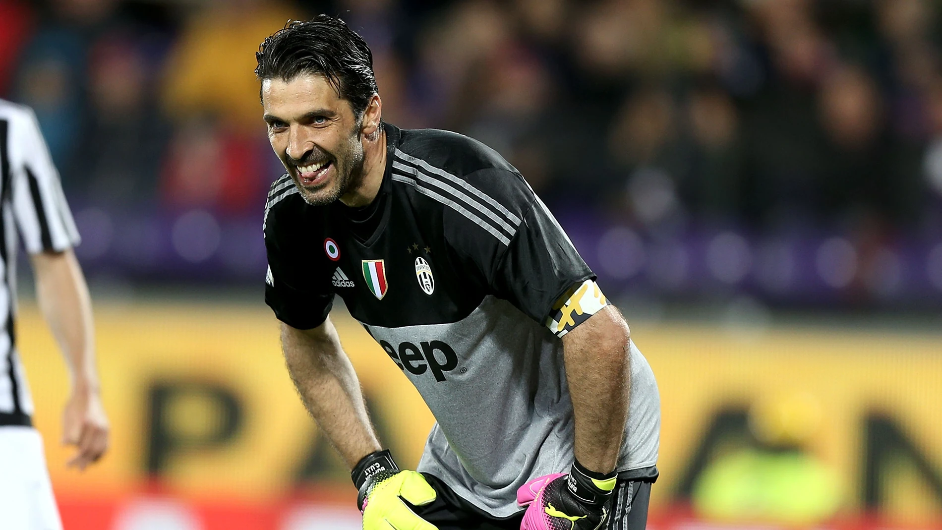 Gianluigi Buffon durante un partido con la Juventus Gianluigi Buffon durante un partido con la Juventus