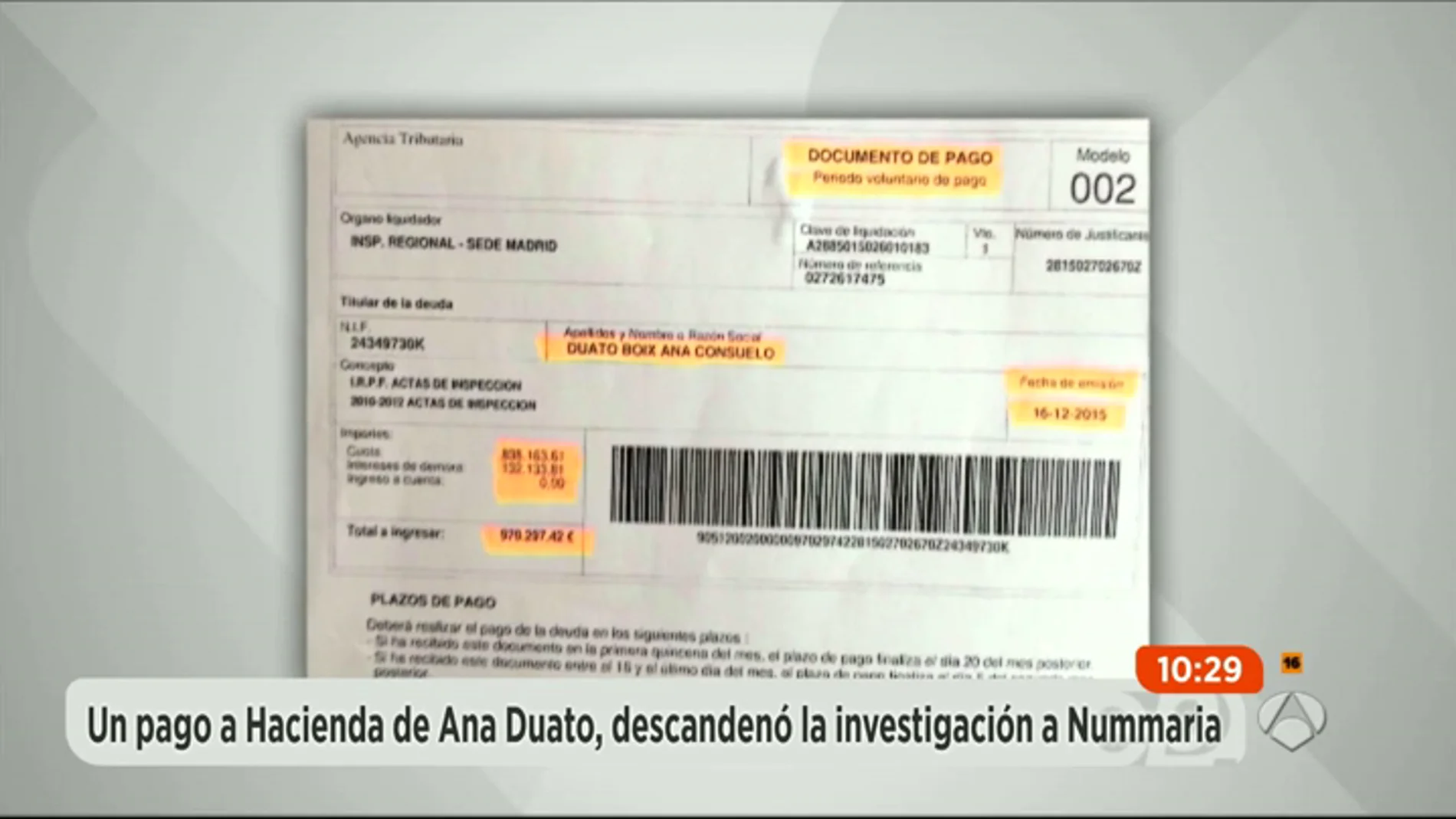 Frame 1.368271 de: Ana Duato pagó en febrero casi un millón de euros a Hacienda