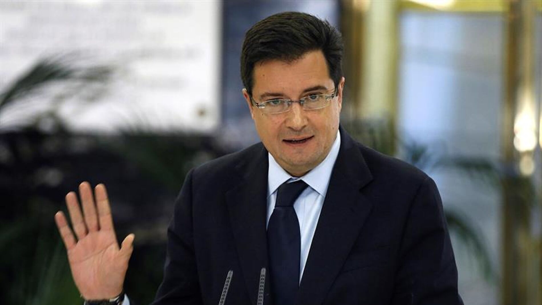 El portavoz del PSOE, &Oacute;scar L&oacute;pez en el Senado