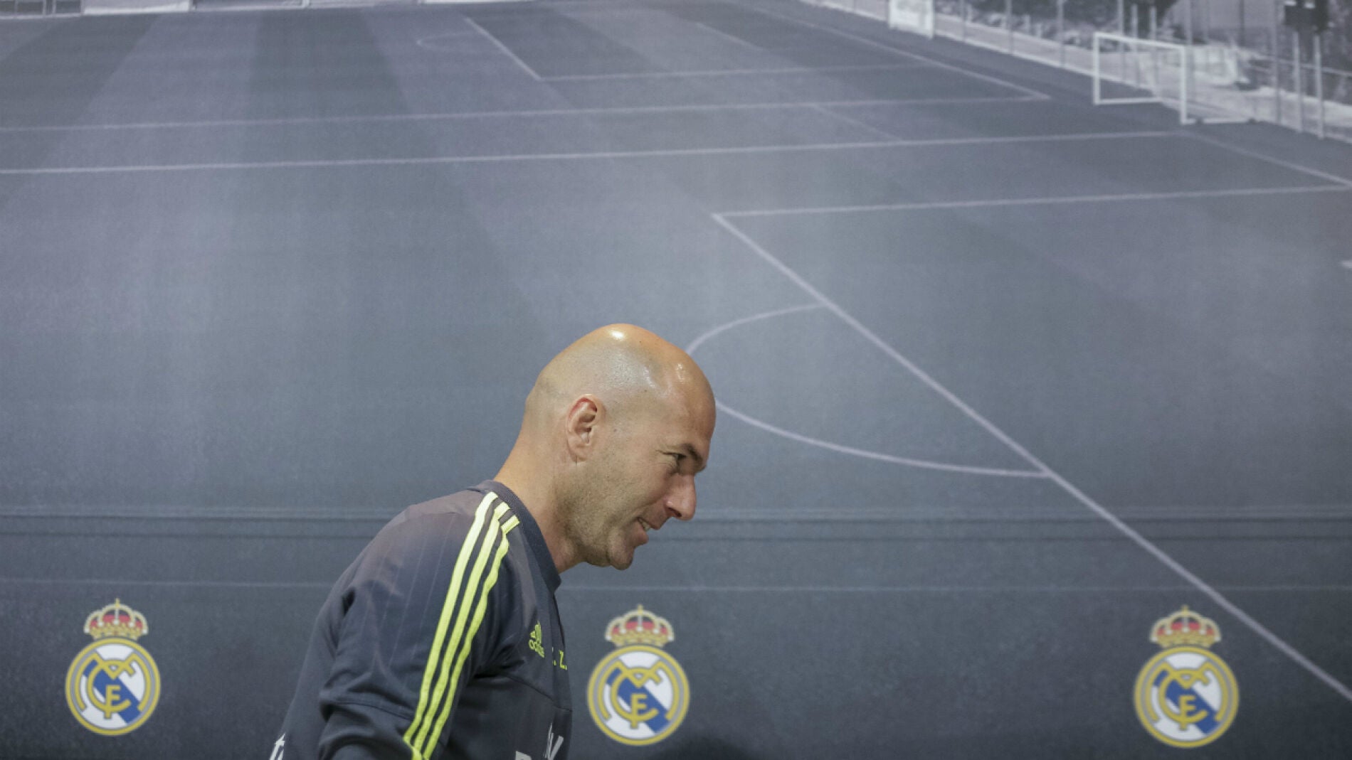 Zidane, durante la rueda de prensa