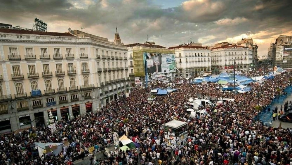 El 15M en la Plaza del Sol