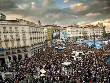 El 15M en la Plaza del Sol El 15M en la Plaza del Sol