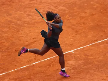 Serena Williams durante la final de torneo de Roma Serena Williams durante la final de torneo de Roma