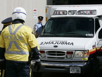 Una ambulancia de Canadá