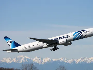 Avión de la compañía Egyptair. Avión de la compañía Egyptair.