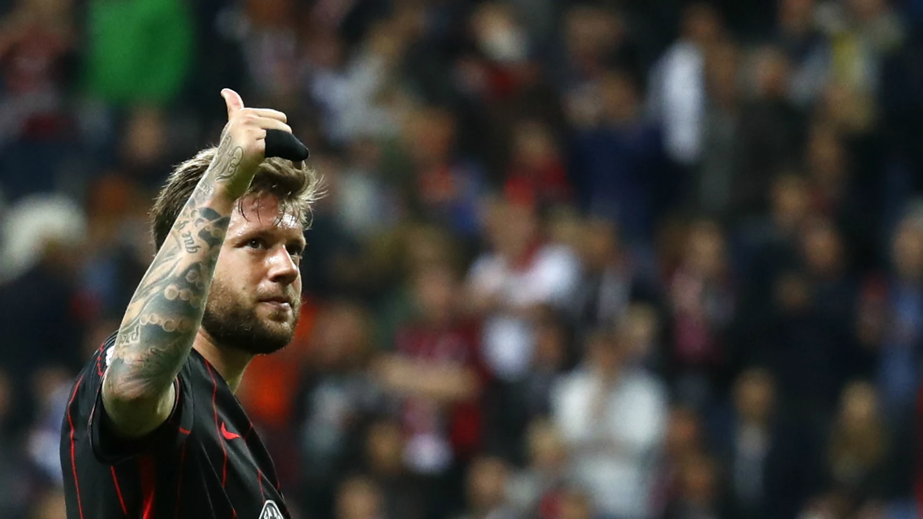 Marcu Russ, con el Eintracht Marcu Russ, con el Eintracht