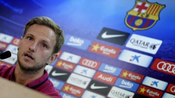 Rakitic, en rueda de prensa