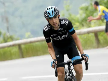 Mikel Nieve, durante la etapa del Giro de Italia Mikel Nieve, durante la etapa del Giro de Italia