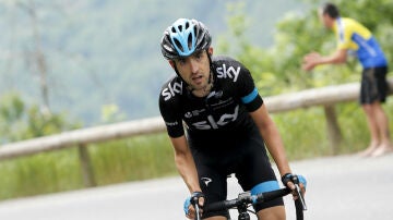 Mikel Nieve, durante la etapa del Giro de Italia