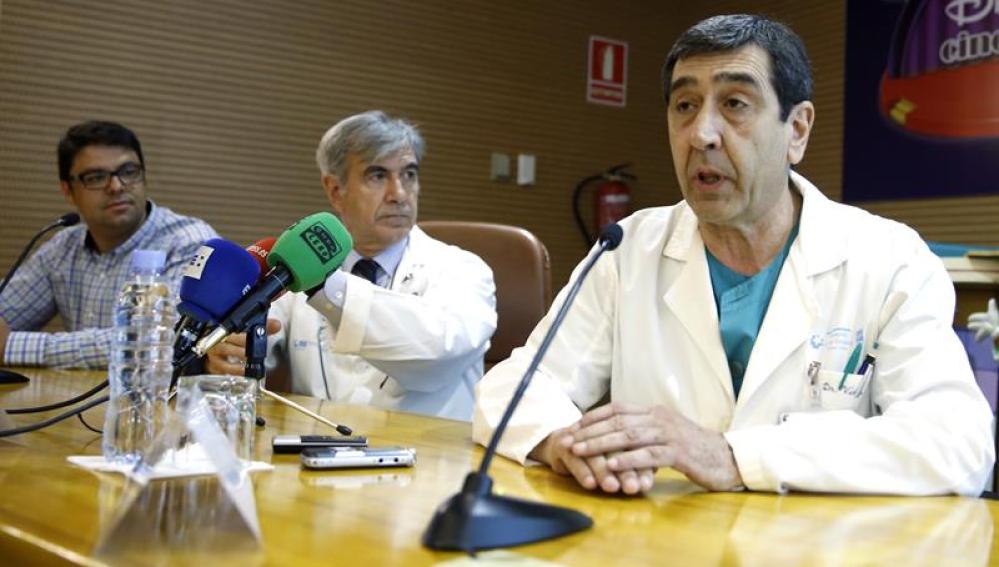 El equipo médico encargado de la intervención de Wissam, informa sobre su estado en el 12 de octubre.