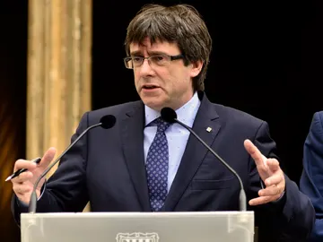 El presidente de la Generalitat de Catalunya, Carles Puigdemont El presidente de la Generalitat de Catalunya, Carles Puigdemont