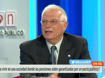 Entrevista a Josep Borrell en Espejo Público. Entrevista a Josep Borrell en Espejo Público.