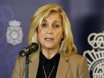 La delegada del Gobierno en Madrid, Concepción Dancausa, durante una rueda de prensa