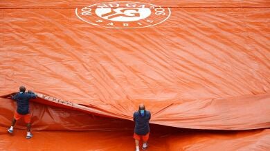 La primera jornada de Roland Garros, suspendida por la lluvia