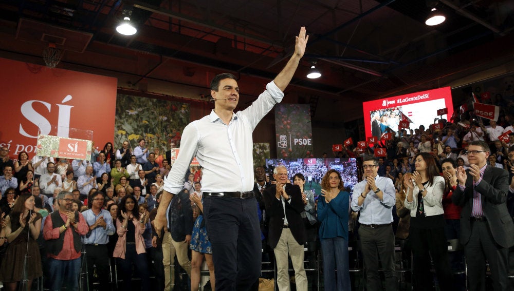 Pedro Sánchez, en un acto en Madrid
