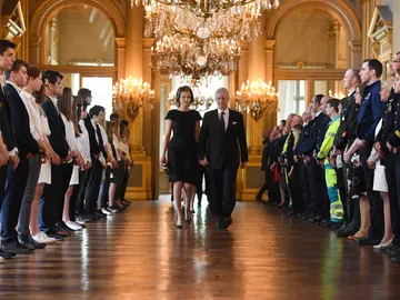 La reina Matilde y el rey Philippe de Bélgica en el homenaje a las víctimas La reina Matilde y el rey Philippe de Bélgica en el homenaje a las víctimas