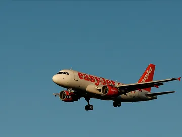 Un avión de la compañía EasyJet Un avión de la compañía EasyJet