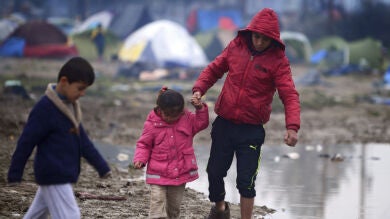 La Policía griega se prepara para desalojar el campo de refugiados de Idomeni