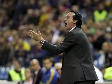 Unai Emery en la banda Unai Emery en la banda