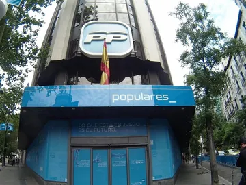 Imagen de archivo de la sede del PP Imagen de archivo de la sede del PP