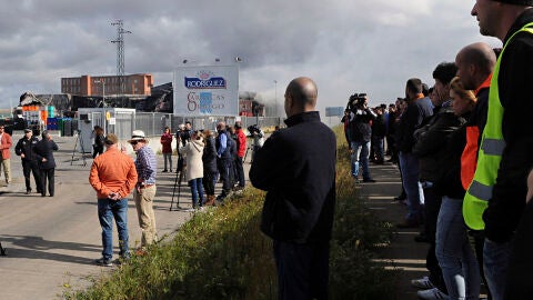 Trabajadores de la empresa de embutidos que ardi&oacute; en Le&oacute;n