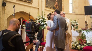 Las fotos del rodaje del enlace de Carmen e Iñaki