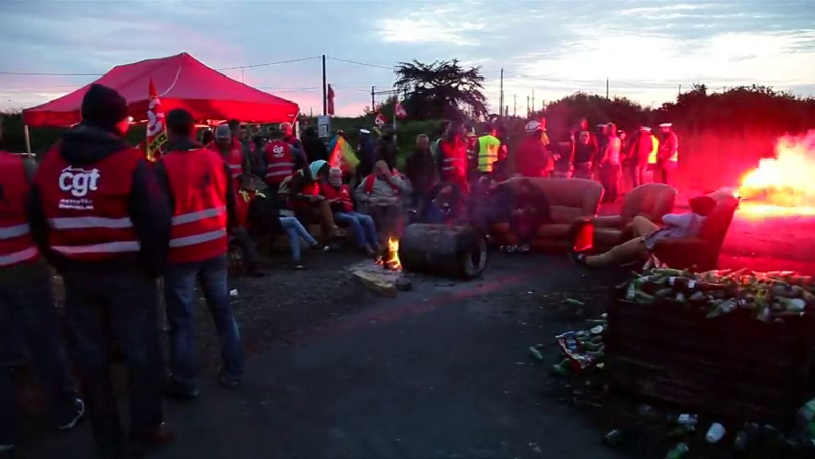 Francia podría quedarse sin gasolina por las protestas en contra de la reforma laboral